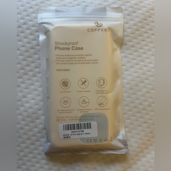 Coffker Other - iPhone 15 pro max yellow case NEW in packaging never used